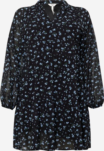 Object Curve Košilové šaty 'MILA' – černá: přední strana