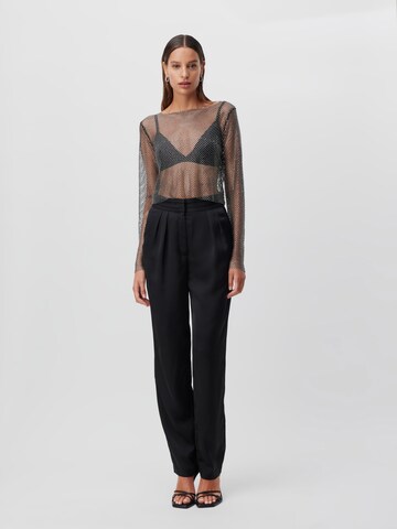 LeGer by Lena Gercke Regular Pleat-Front Pants 'Susanne Tall' in Black