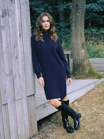 Oxmo Knit dress ' OXFSANVA ' in Blue