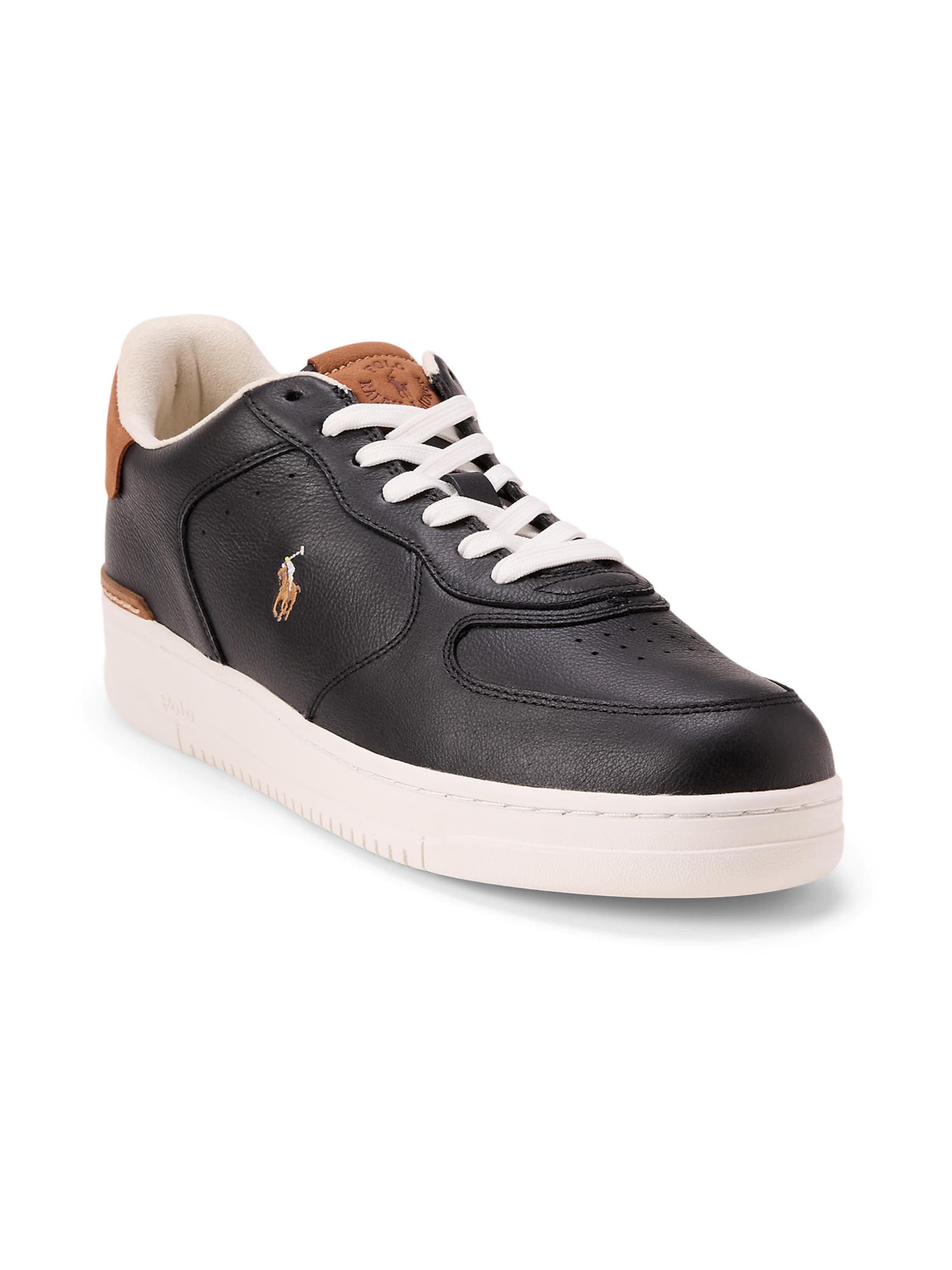 Polo Ralph Lauren Sneakers laag 'MASTERS' in Zwart: voorkant