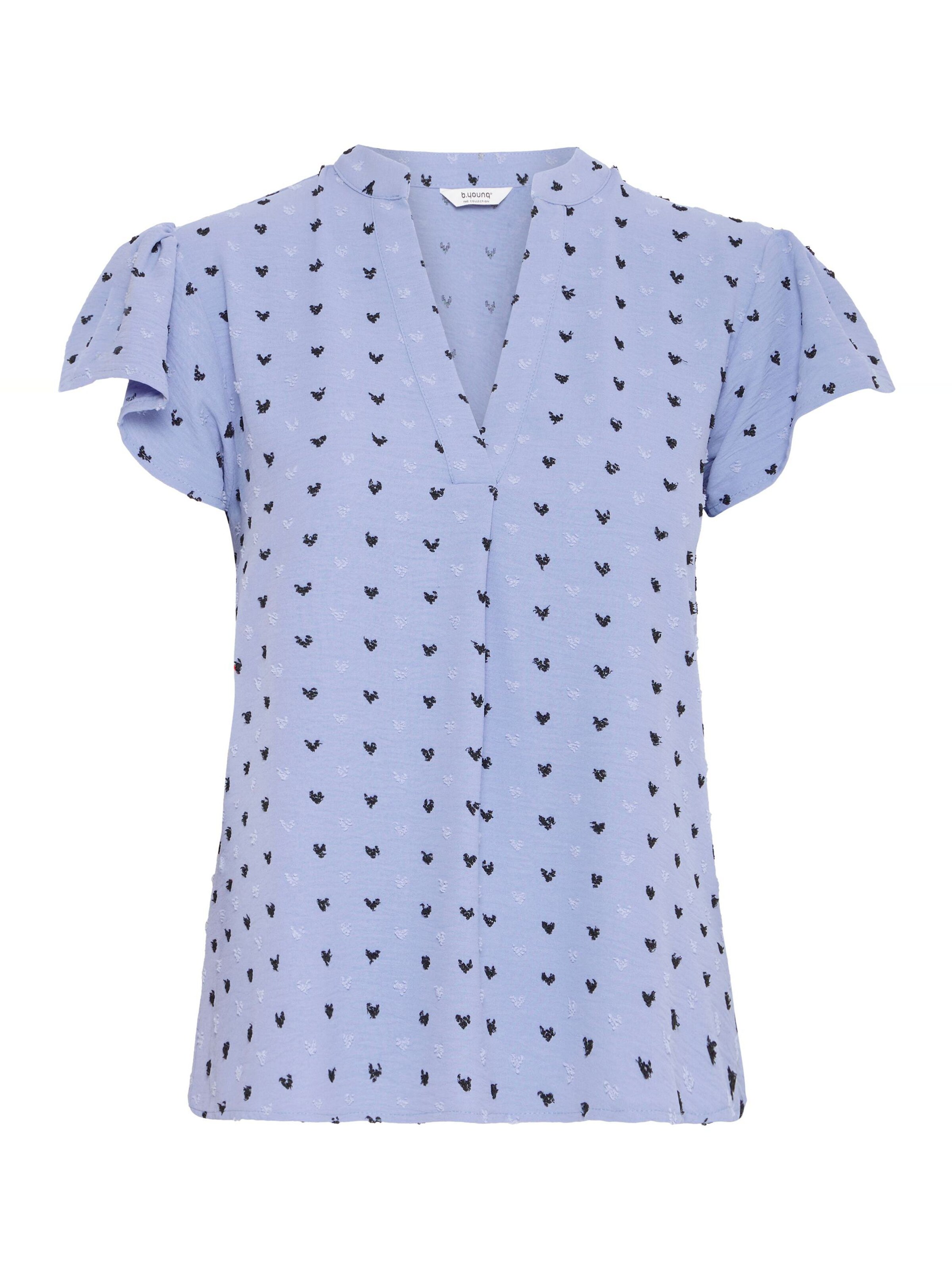 b.young Bluse 'BYIprik' in Blau: Vorderseite