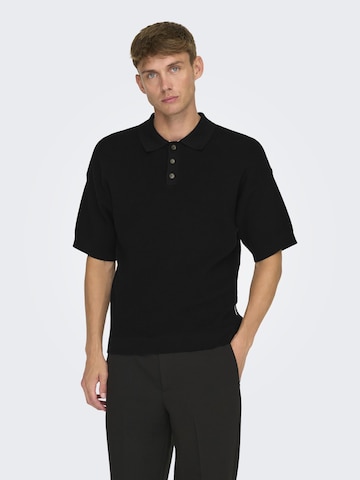 Only & Sons - Camiseta en negro: frente