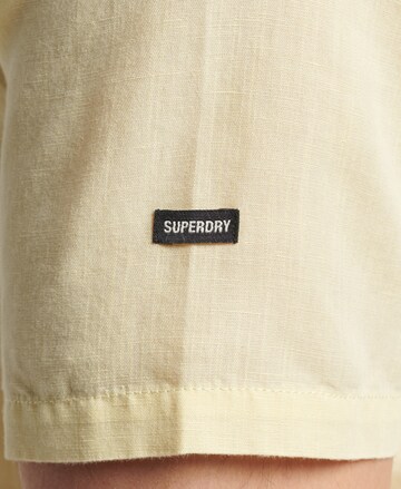 Superdry Regular fit Button Up Shirt in Yellow