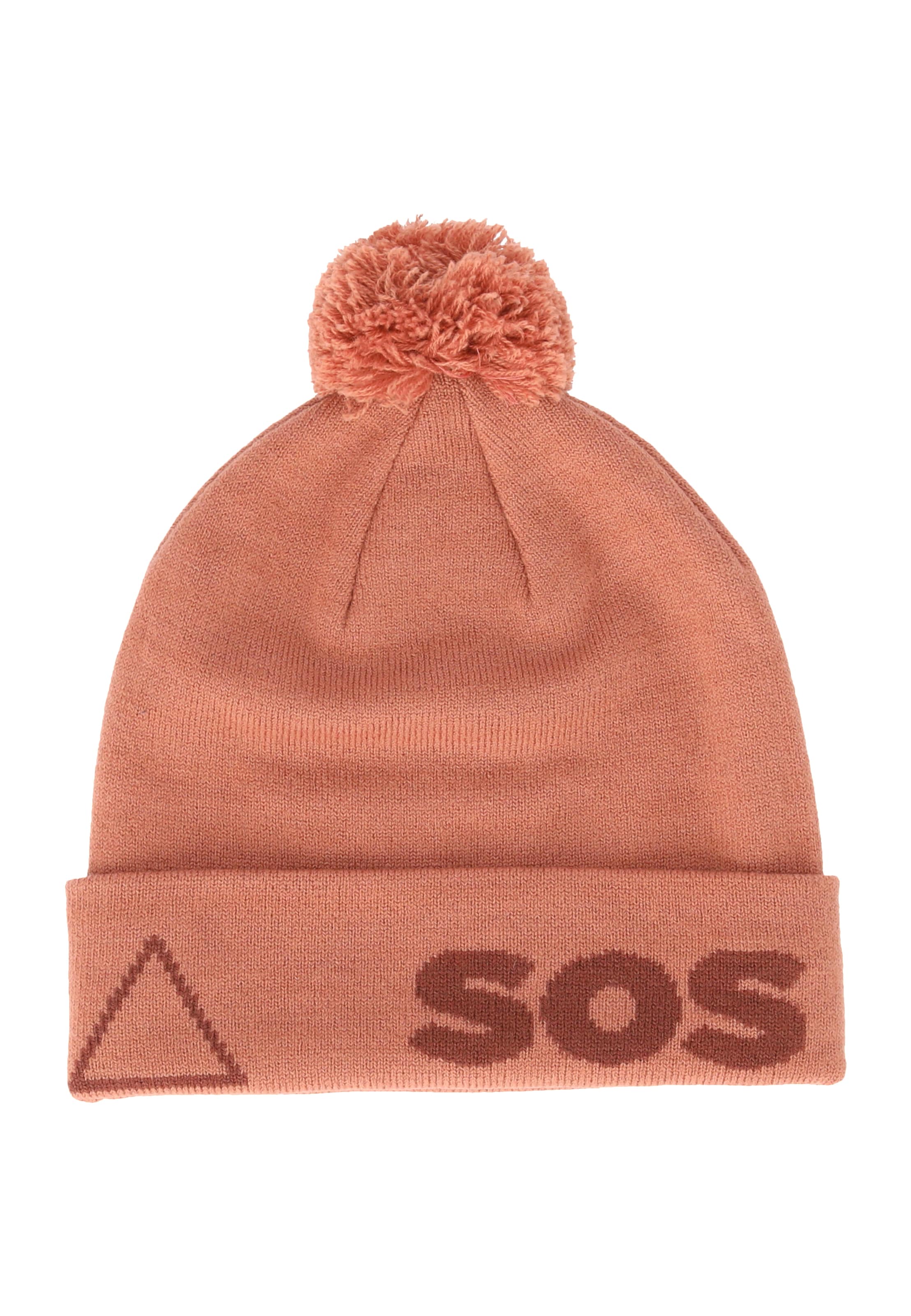 SOS Mütze 'Vogel' in Rot: Vorderseite