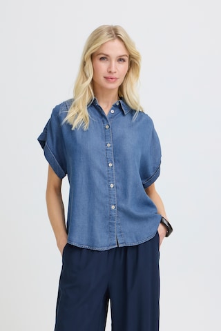 b.young Bluse 'BYKosmo' in Blau: Vorderseite