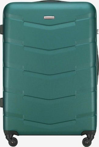 Wittchen Suitcase 'Arrow Line' in Green: front