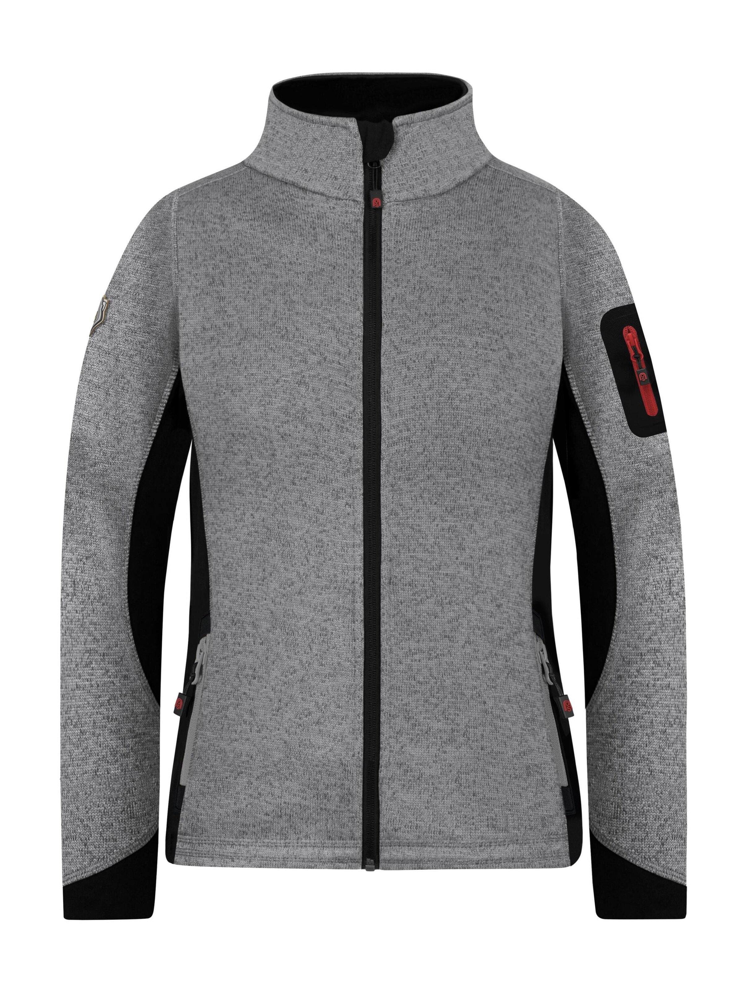 normani Functionele fleece jas 'Pukaskwa' in Grijs: voorkant