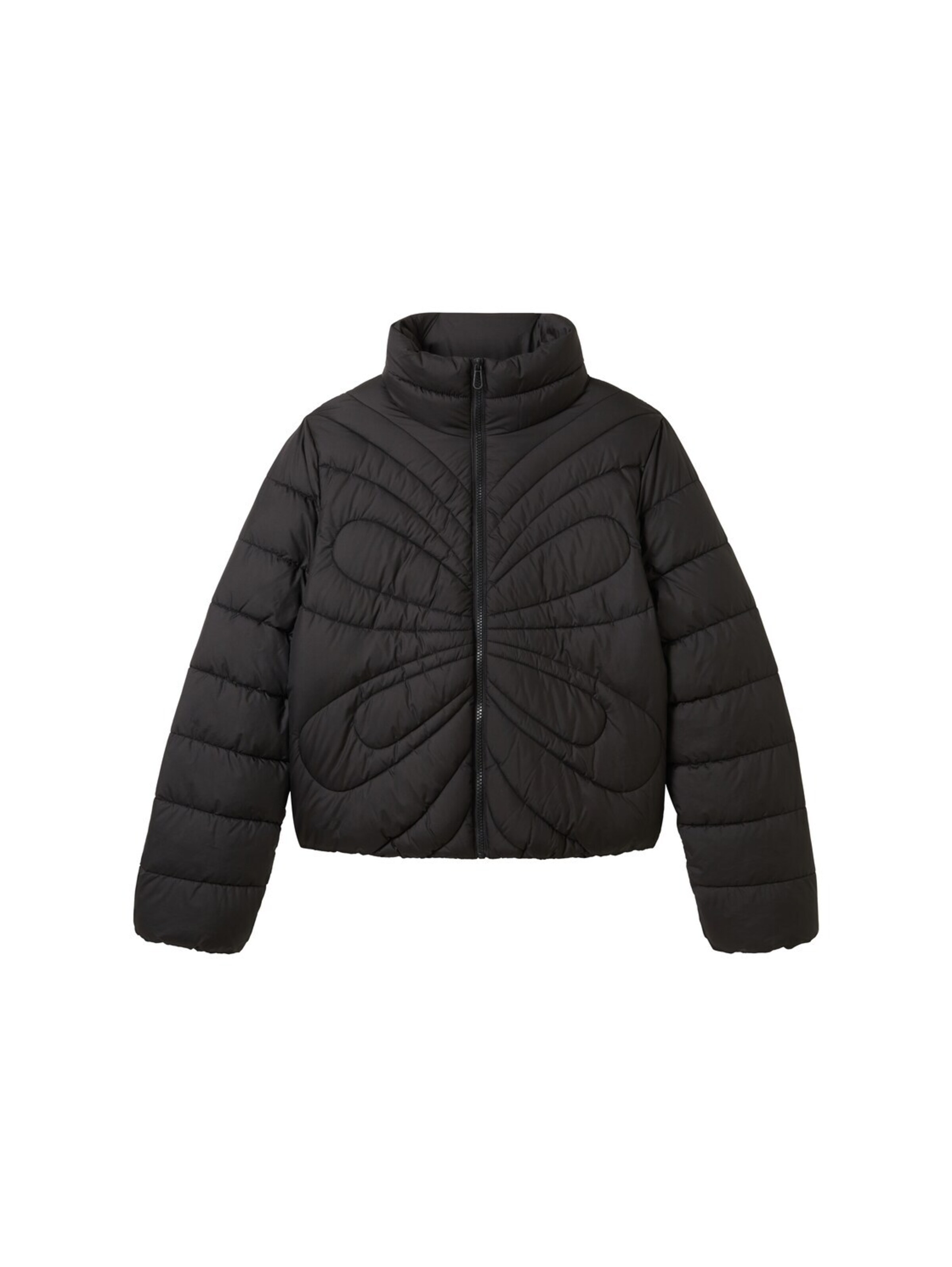 TOM TAILOR DENIM Winterjas in Zwart: voorkant