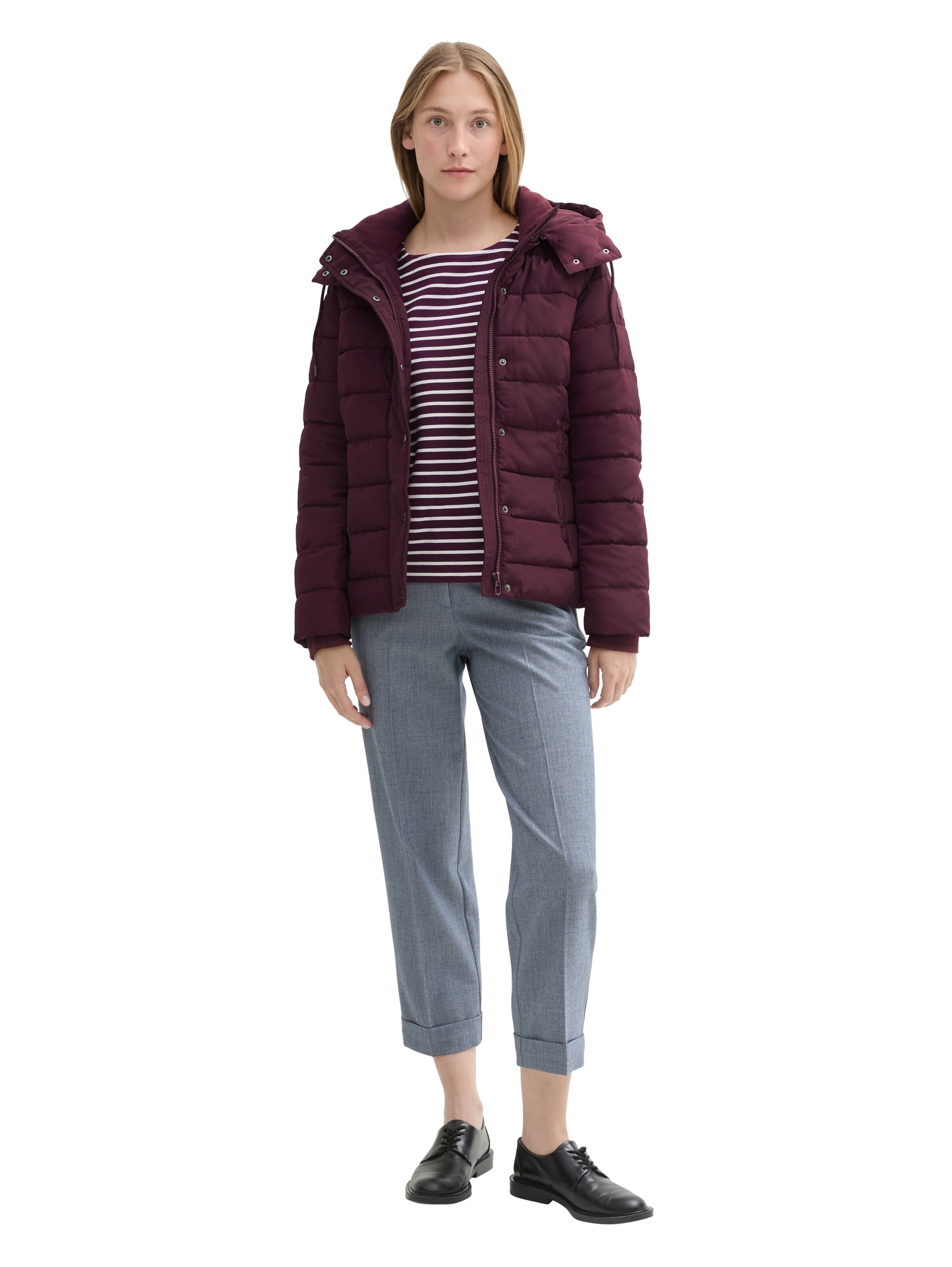 TOM TAILOR Übergangsjacke in Lila