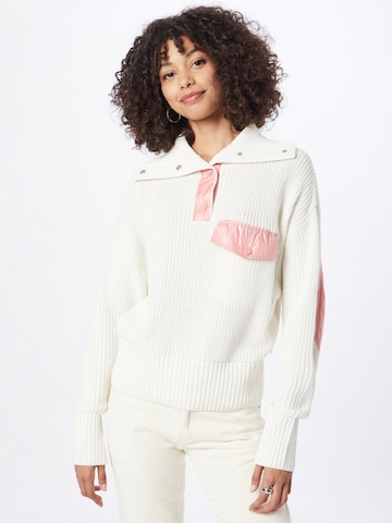 TOM TAILOR DENIM Pullover in Beige: Vorderseite