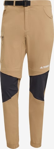 Tapered Pantaloni per outdoor 'Utilitas' di ADIDAS TERREX in marrone: frontale