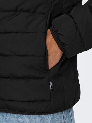 Only & Sons Between-season jacket 'Bron' in Black