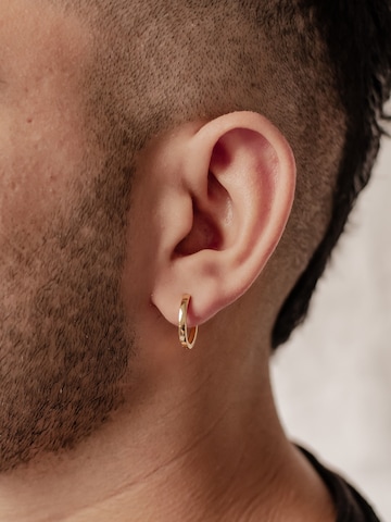 Boucles d'oreilles 'Band' Hey Happiness en or : devant
