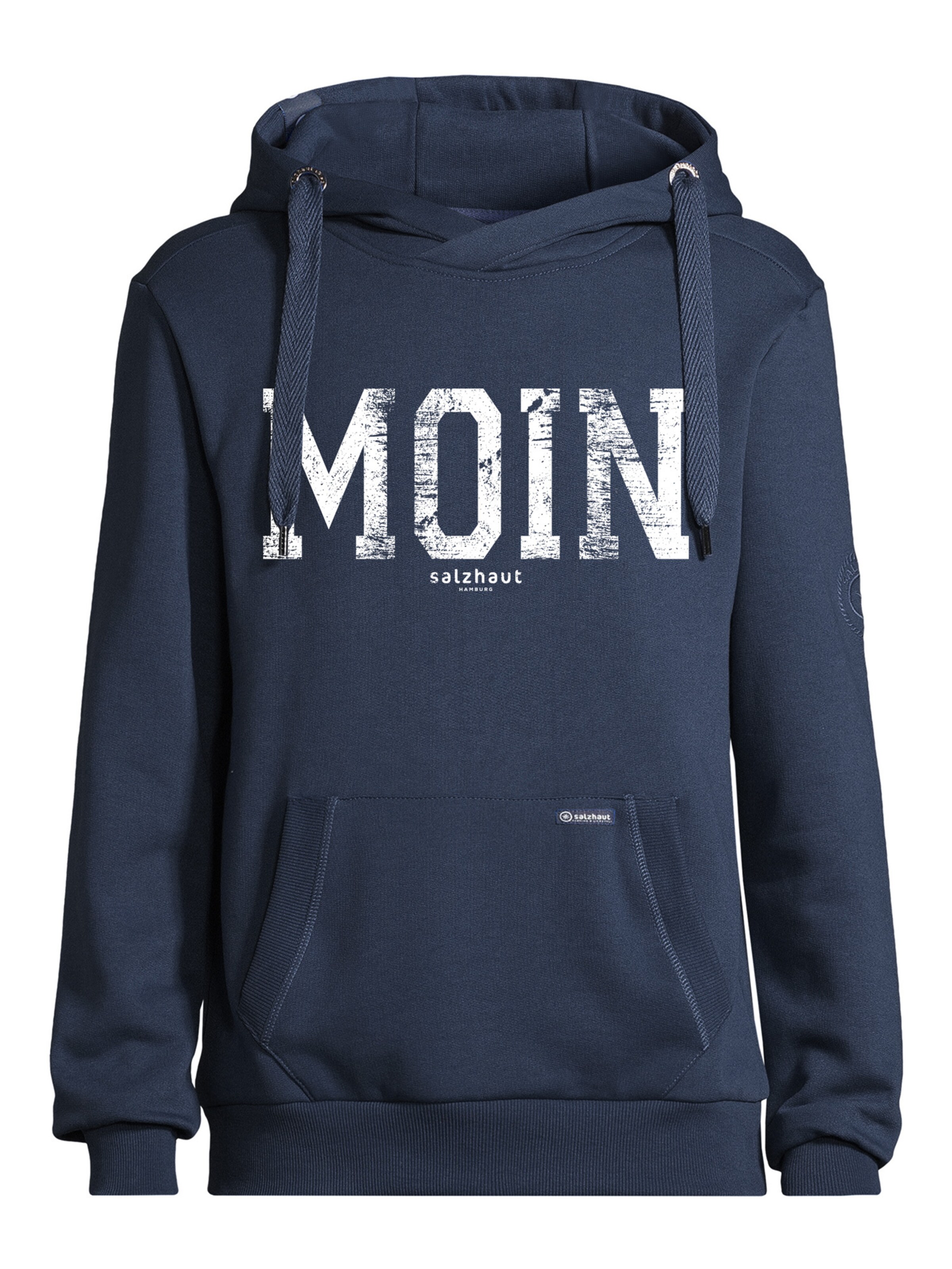 salzhaut Sweatshirt 'HEFF - MOIN' in Blauw: voorkant