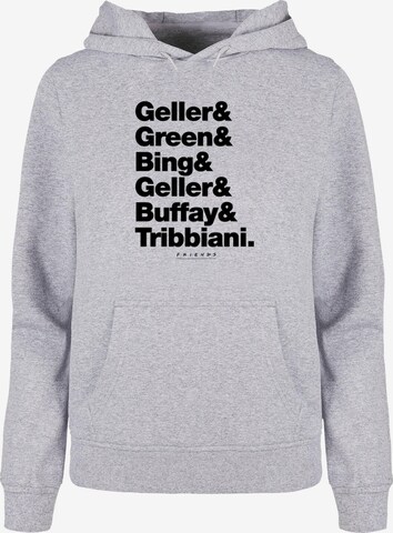 ABSOLUTE CULT Sweatshirt 'Friends - Surnames Text' in Grey: front