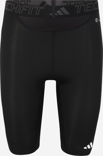 ADIDAS PERFORMANCE Športne hlače 'Techfit ' | srebrno-siva / črna barva, Prikaz izdelka