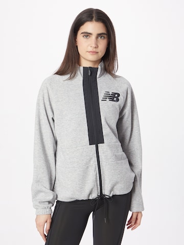 new balance Sports jacket in Grey: front