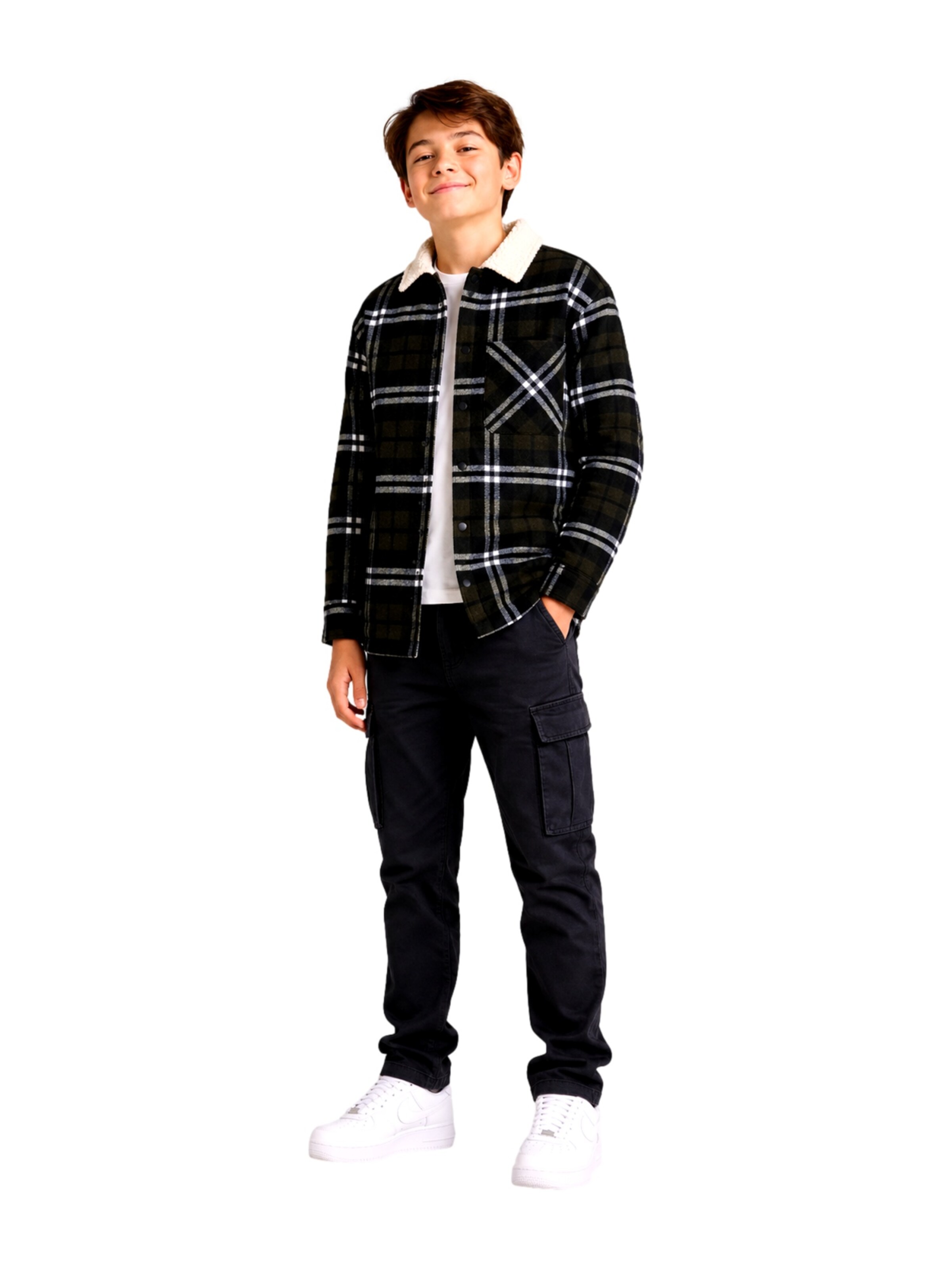 Jack & Jones Junior Ζακέτα φλις 'JJZac' σε πράσινο