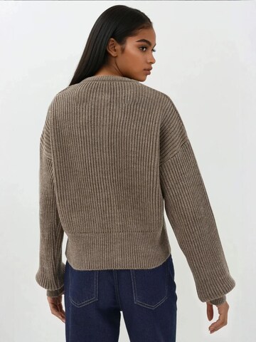 Hiccup Knit Cardigan in Brown