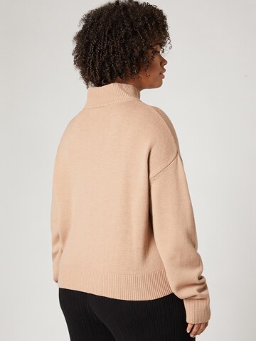 A LOT LESS Pullover 'Frey' i beige
