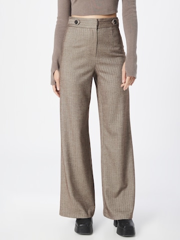 Koton Wide leg Pants in Brown: front