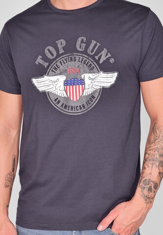 TOP GUN Shirt 'TG20213023' in Blauw