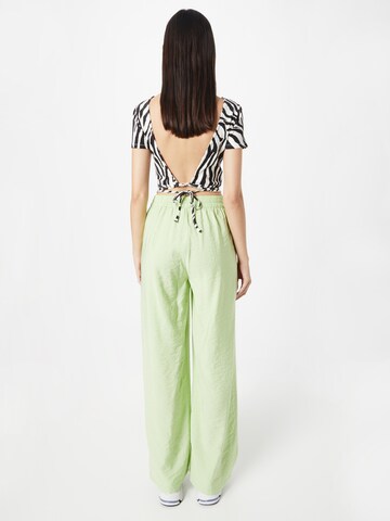 SISTERS POINT Wide leg Pants 'ELLA-PA3' in Green