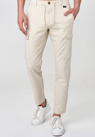 INDICODE JEANS Regular Cargo Pants 'Cagle' in Beige: front