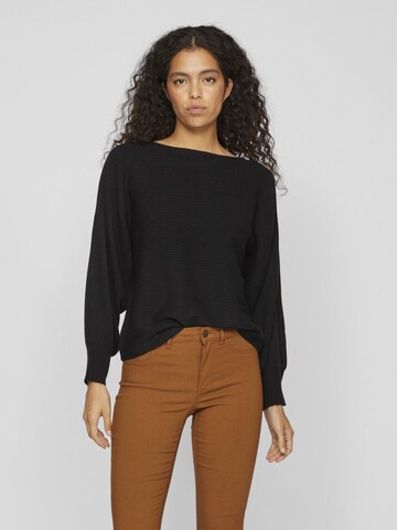 VILA Sweater in Black: front