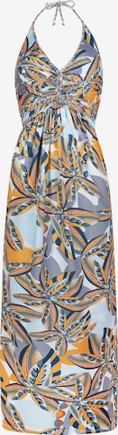 Robe 'Halter dress Palm' Chic by Lirette en orange : devant