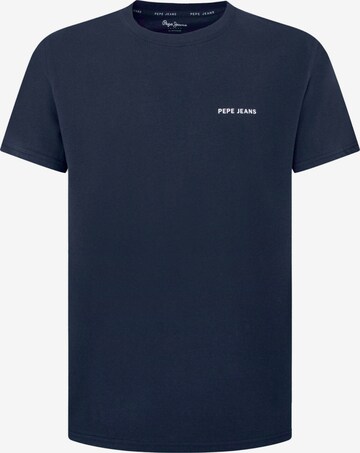 T-Shirt 'CALLUM' Pepe Jeans en bleu : devant