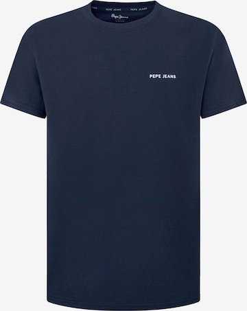 Pepe Jeans - Camiseta 'CALLUM' en azul: frente