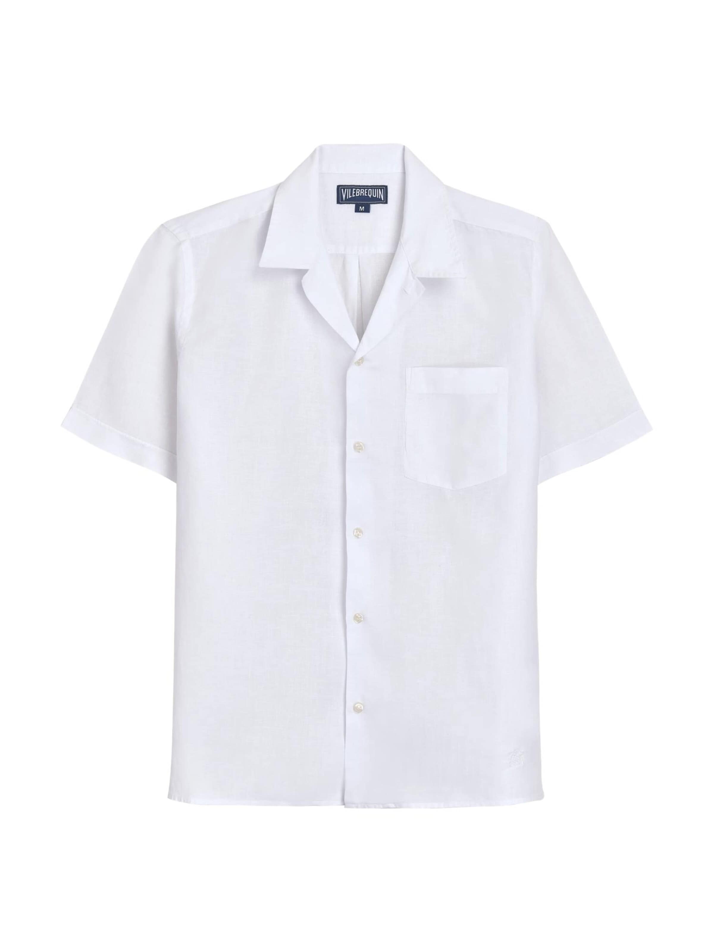 Vilebrequin Regular Fit Hemd‌‌‌‌‌ in Weiß: Vorderseite