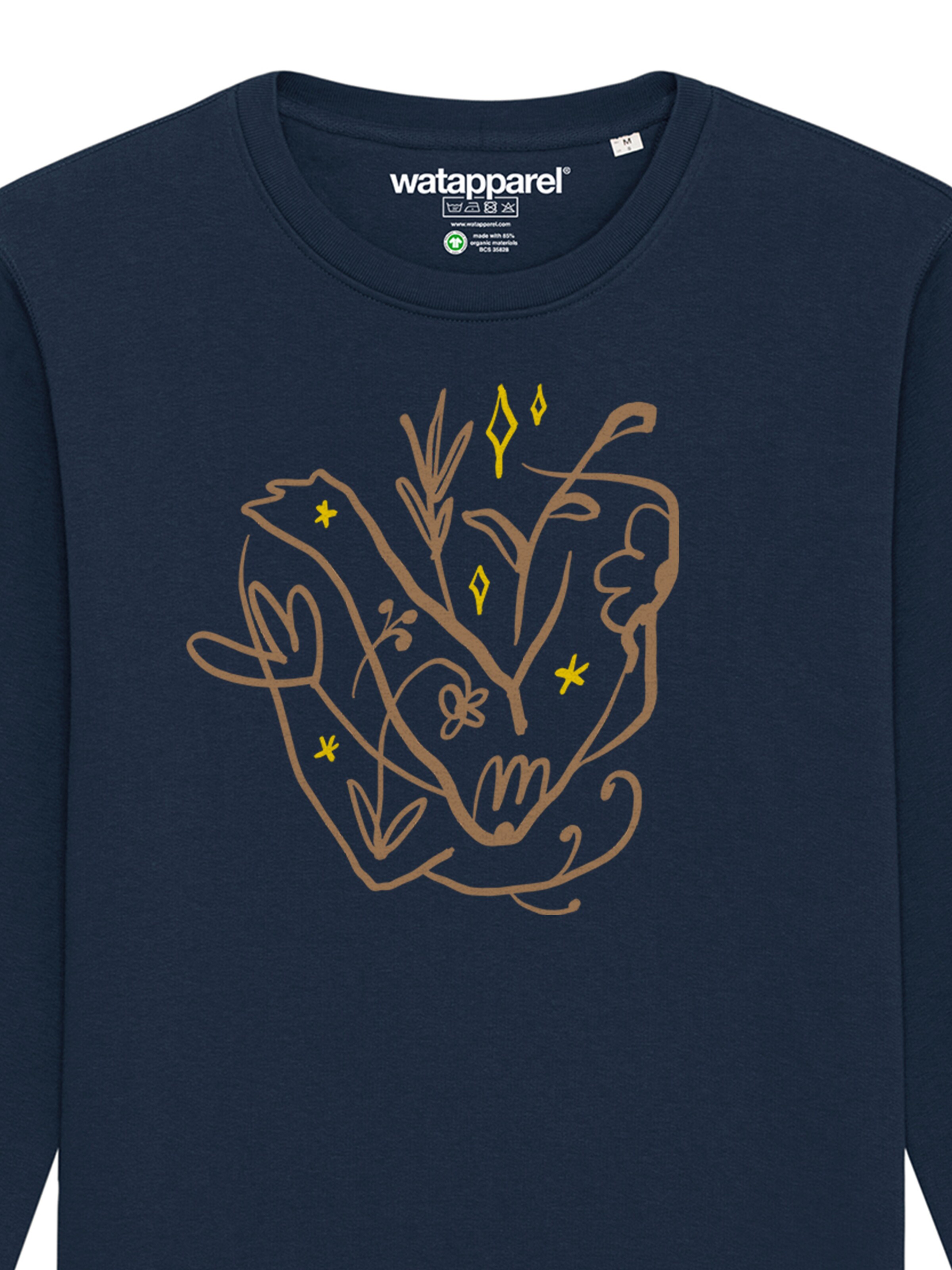 Watapparel Sweatshirt 'Self Love' in Blauw