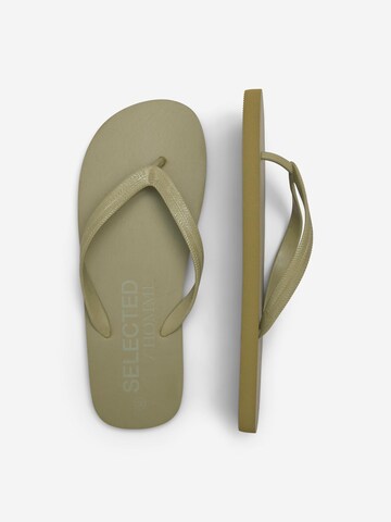 SELECTED HOMME T-bar sandals 'Felix' in Green