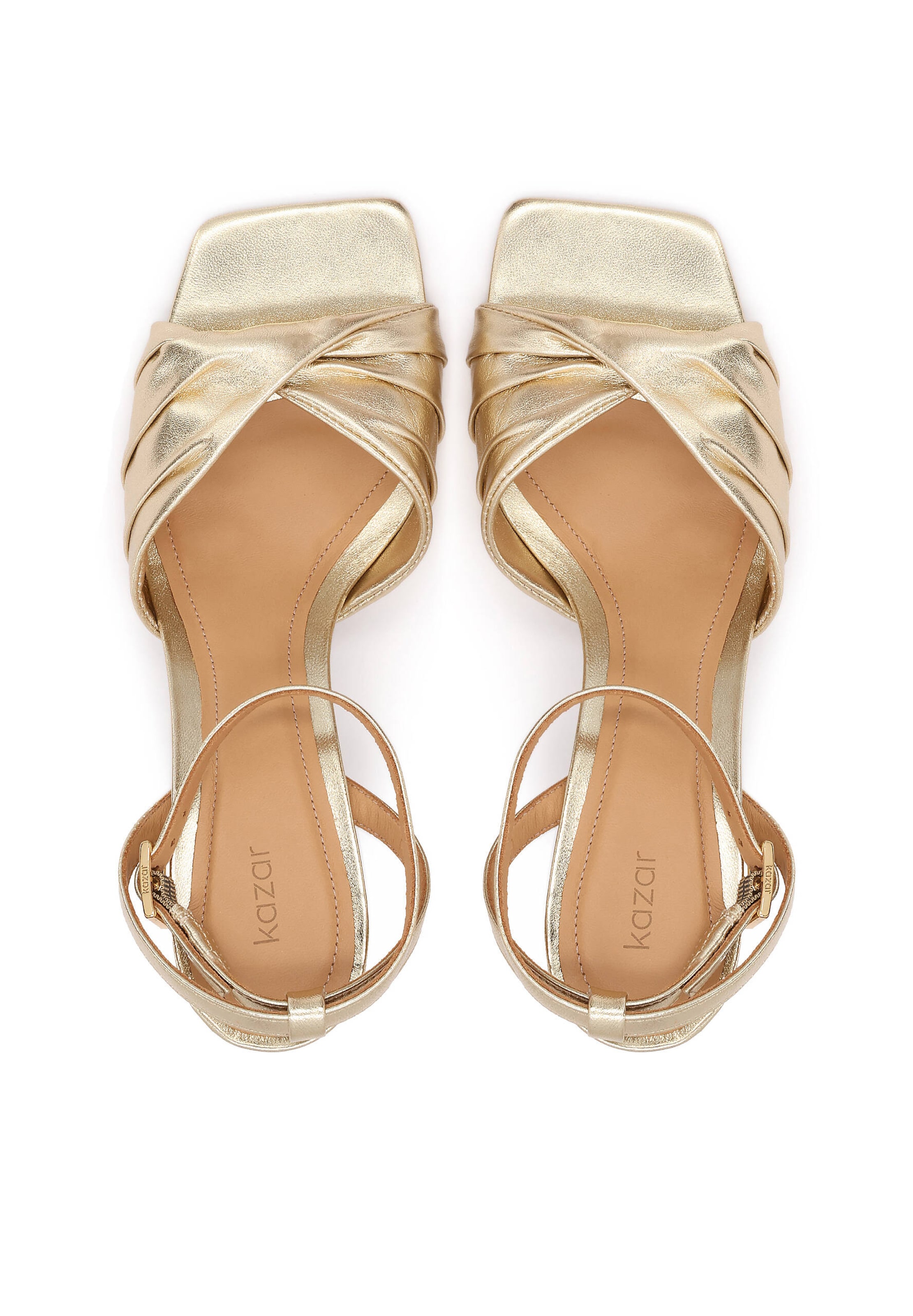 Kazar - Sandalias con hebilla en oro
