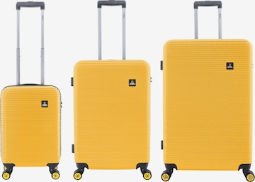 National Geographic Suitcase Set 'ABROAD' in Yellow: front