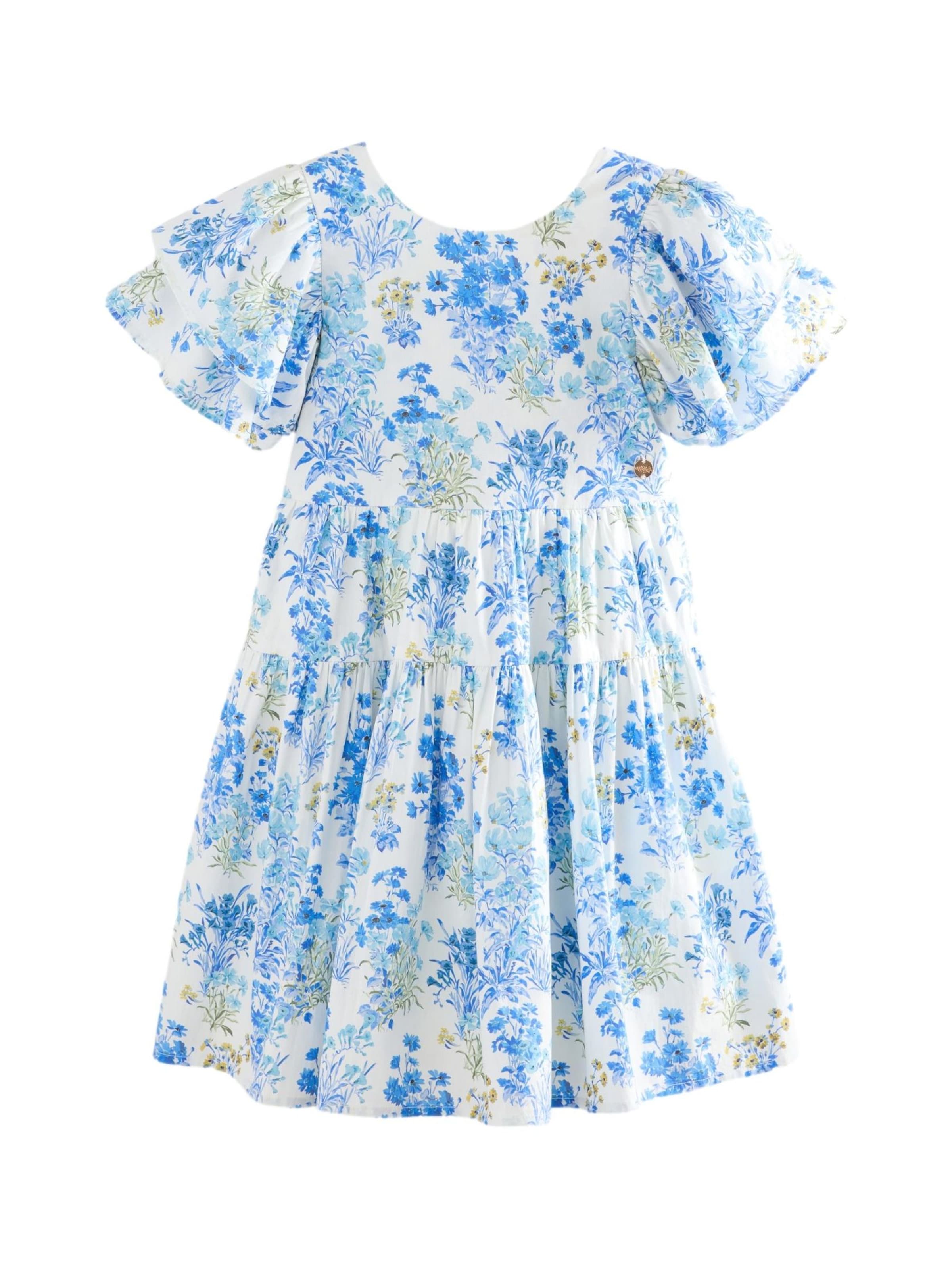 LAURA ASHLEY Jurk in Blauw: voorkant