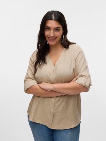 Vero Moda Curve Bluse 'VMMelaney' in Grün