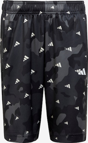 Regular Pantalon de sport 'Train Essentials Seasonal Aeroready Allover Print -Fit' ADIDAS SPORTSWEAR en gris : devant