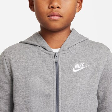 Nike Sportswear Tepláková bunda - Sivá