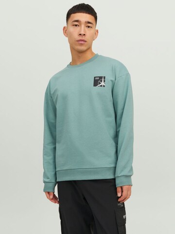 JACK & JONES Sweatshirt 'Filo' in Blauw: voorkant