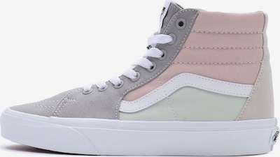 VANS Sapatilhas altas 'SK8-HI' em cinzento / verde pastel / rosa pastel / branco, Vista do produto