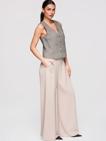 Ombre Wide Leg Bukser i beige