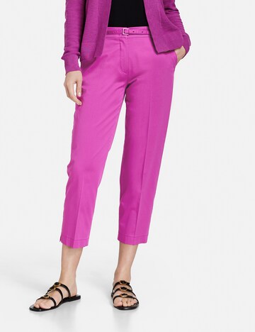 Slimfit Pantaloni con piega frontale di GERRY WEBER in rosa: frontale