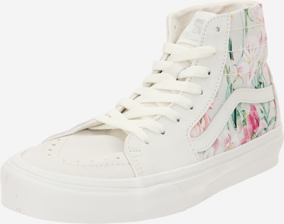 VANS Baskets hautes 'SK8-Hi' en écru / vert / fuchsia / blanc, Vue avec produit