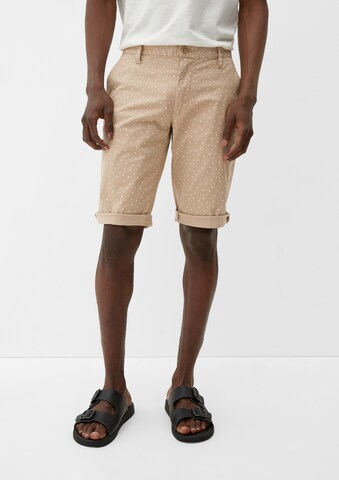 s.Oliver Slim fit Trousers in Beige