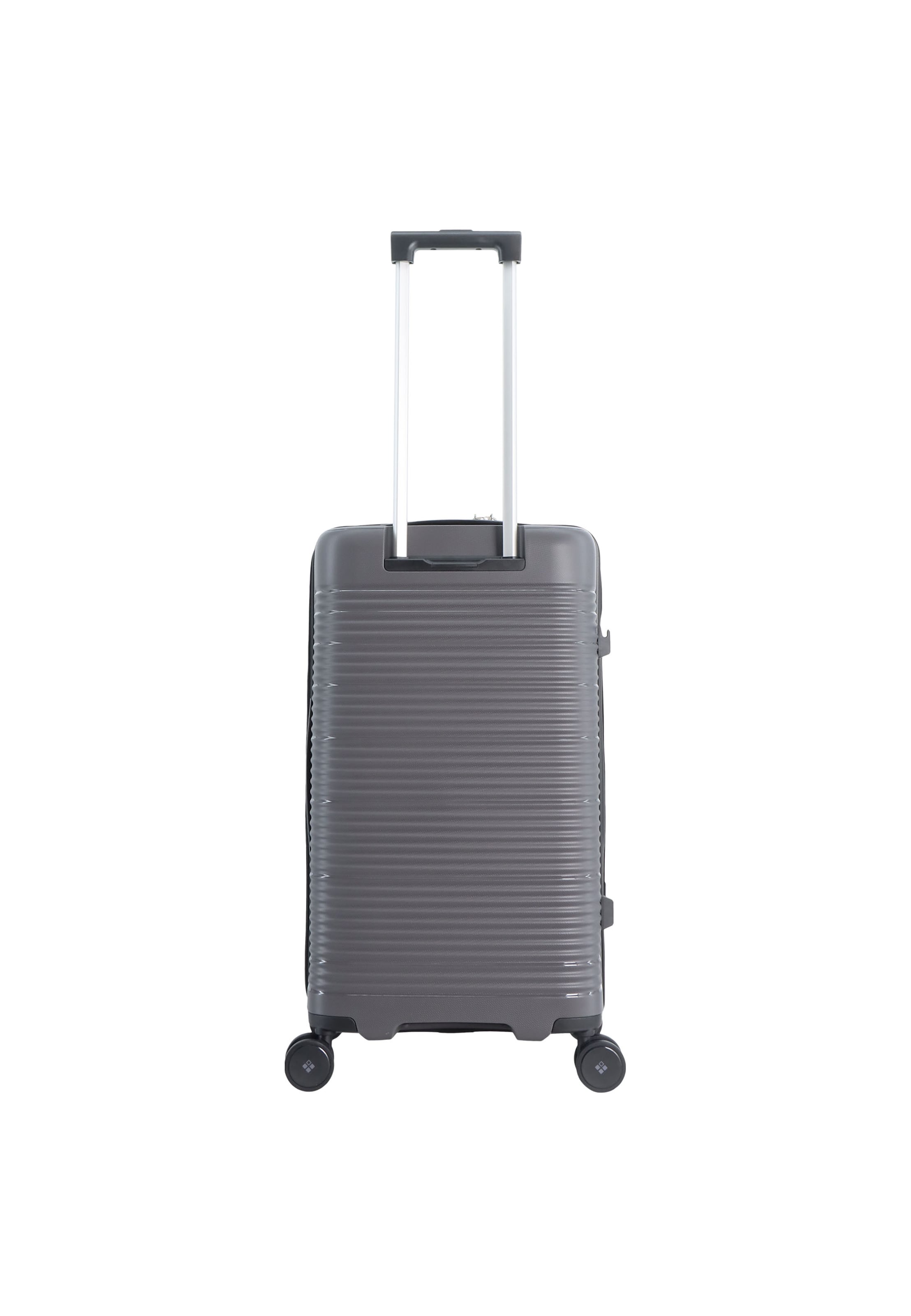 Saxoline Blue Suitcase 'Overly' in Silver