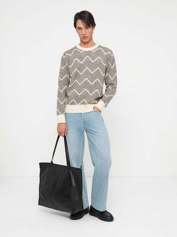 SELECTED Sweter 'SLHRAI' w kolorze brązowy