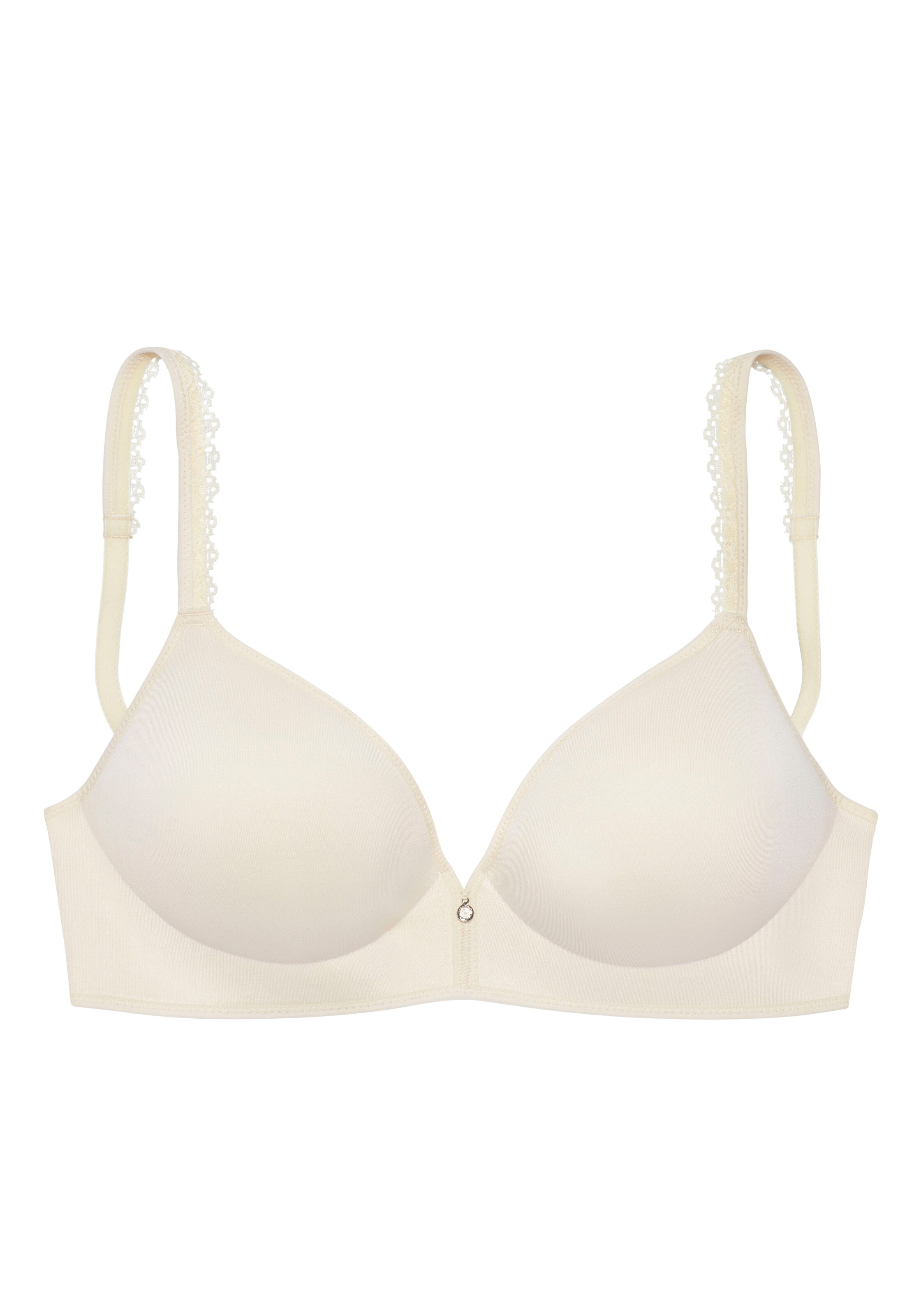 LASCANA Балконет Бюстгальтер в Бежевый: спереди